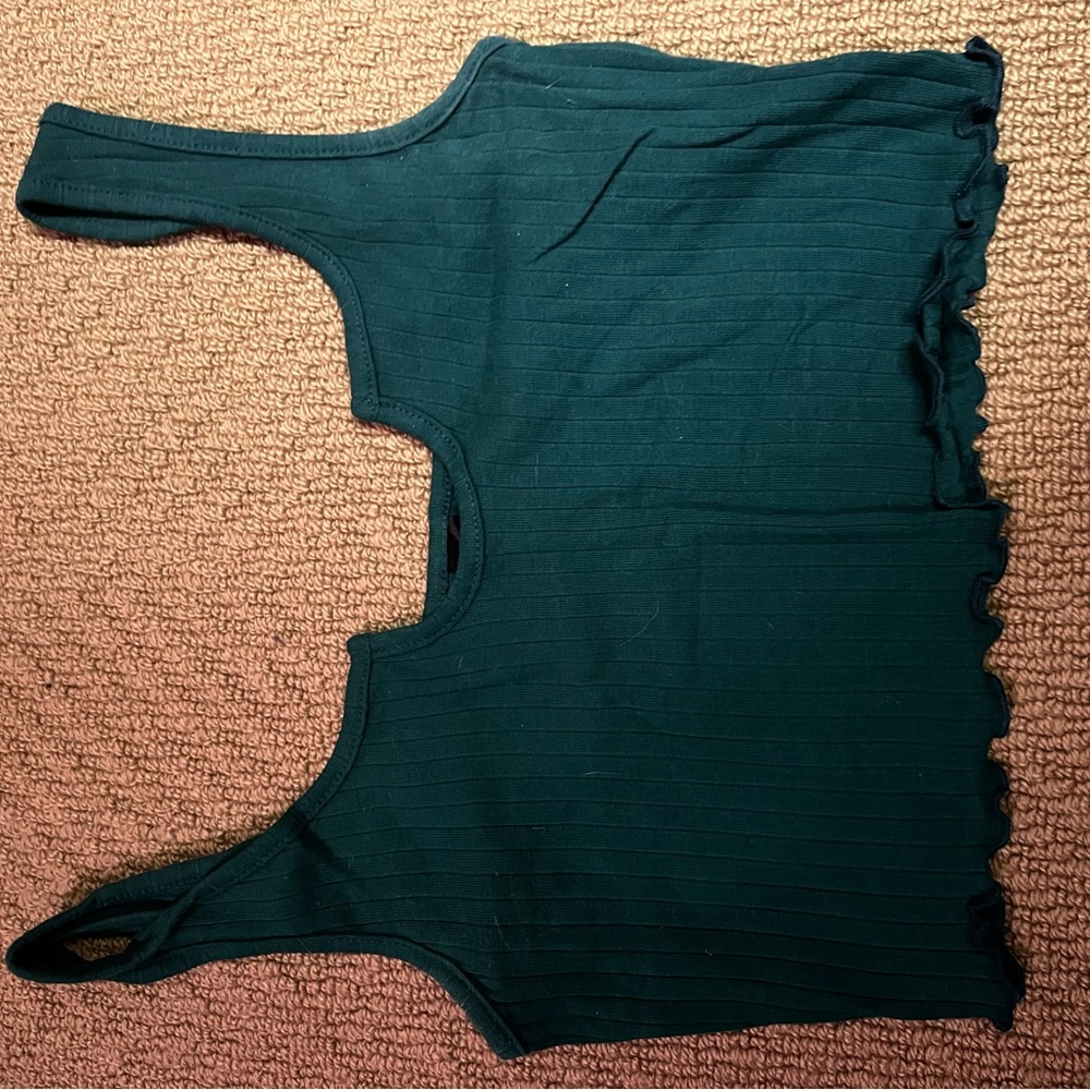 Gray Ruched Tank Top - Picture 5 of 6